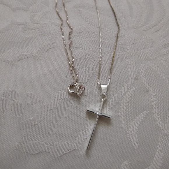 Silver 925 cross necklace